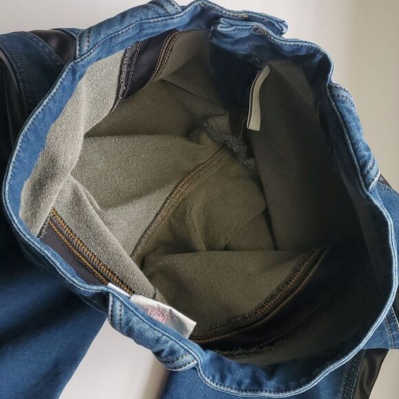 JLO by Jennifer Lopez jeans with faux leather accent junior size 7 - Picture 10 of 15